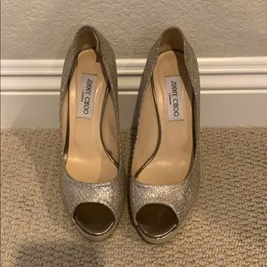 Jimmy choo peep toe heels
